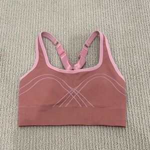 Fabletics Pink Racerback Sports Bra